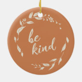 ビーフレンドリー感動的引用文テラコッタリース セラミックオーナメント (裏面)