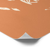 ビーフレンドリー感動的引用文テラコッタリース ポスター (角)