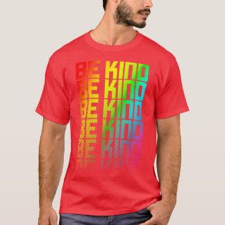 ビーフレンドリーLGBTQレインボーゲイプライド文字フェードグラフィック Tシャツ