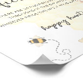 ビーフローラおしゃれ狩りベビーシャワーゲームポスター ポスター (角)