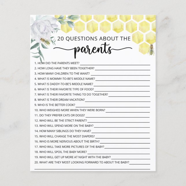 ビーフローラの親についてのゲーム (正面)