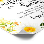 ビーフローラデイジーおしゃぶり狩りベビーシャワーゲーム ポスター (角)