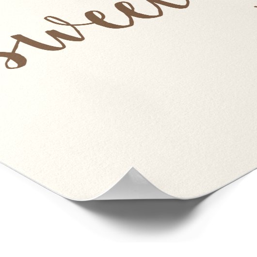 ビーフローラハニカムベビーシャワーへようこそ ポスター (角)