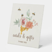 ビーフローラハニカム赤ちゃんシャワー贈答用テーブル 台座サイン (正面)