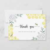 ビーフローラブライダルシャワーサンキューカード カード (正面)