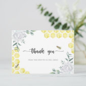 ビーフローラブライダルシャワーサンキューカード カード (スタンド正面)