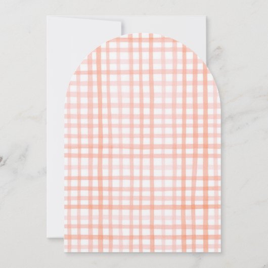 ビーフローラママとビーのアーチ赤ちゃんシャワー 招待状 (裏面)