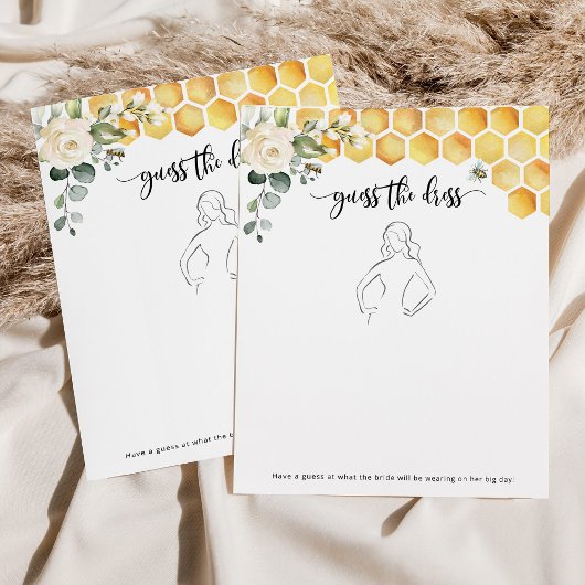 ビーフローラ推測ドレスブライダルシャワーゲーム