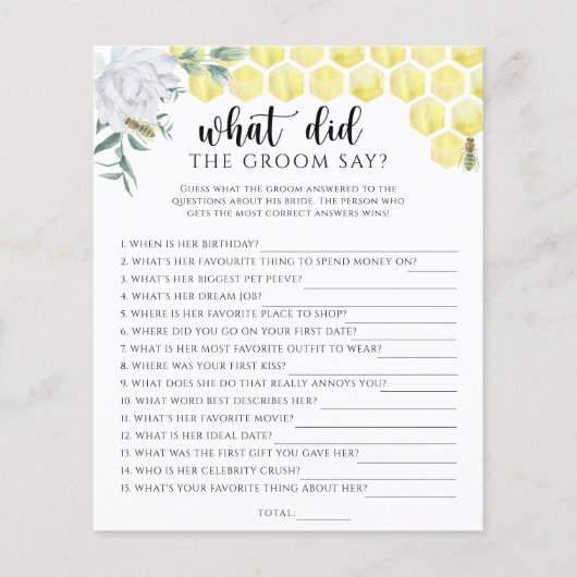 ビーフローラ新郎は何と言ったブライダルゲーム (正面)