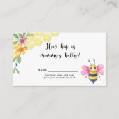 ビーフローラ – ママのお腹の大きさ エンクロージャーカード (正面)