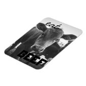 「ビーフ食べ」ウシマグネット マグネット (左側)