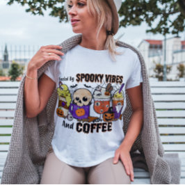 ビーブとコーヒ不気味ーで煽られたハロウィン☕ Tシャツ