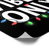 ビーブスメリーのみおもしろいホリデーライツクリスマスデシ ポスター (角)