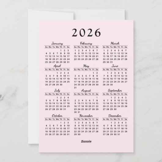 ビーブスメリーアイススケートで滑るペンギンピンククリスマス シーズンカード (裏面)