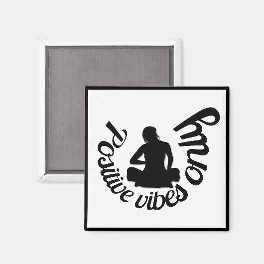 ビーブス前向きのみ引用文禅ヨガ瞑想 マグネット (正面/裏面)