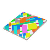 ビーブス前向きハッピーカラー抽象芸術アートブロック タイル (側面)