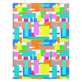 ビーブス前向きハッピーカラー抽象芸術アートブロック テーブルクロス