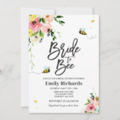 ビーブライダルシャワー招待フローラブライドトゥビー 招待状 (正面)