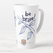 ビーブレイブキャットミュージシャン カフェラテマグ (右アングル)