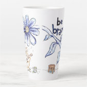 ビーブレイブキャットミュージシャン カフェラテマグ (正面)