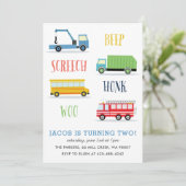 ビープスクリーチウキッドの誕生日パーティー_ブルー 招待状 (スタンド正面)