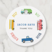 ビープスクリーチブルートラック誕生日パーティー フェイバータグ (正面)