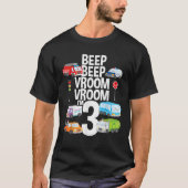 ビープルームI m 3トラック車テーマ誕生日ギフト3 Tシャツ (正面)