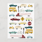 ビープ音がトラフィックパターンで鳴る ポストカード (正面)