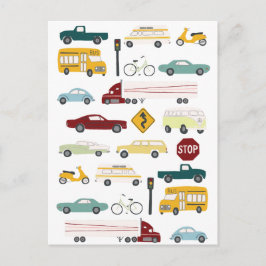 ビープ音がトラフィックパターンで鳴る ポストカード