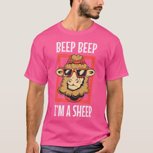 ビープ音が鳴る私は羊飼いの羊だ Tシャツ (正面)