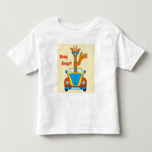 ビープ音が鳴る！かわいいキリン 過去記事 トドラーTシャツ
