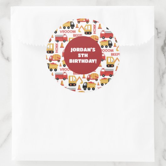 ビープ音が鳴る！トラック ラウンドシール (バッグ)