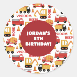 ビープ音が鳴る！トラック ラウンドシール