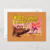 ビープ音™ビープ音が鳴るWILE E. COYOTE™ & ROAD™ ポストカード (正面/裏面)