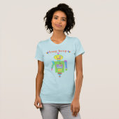ビープ鳴り可愛いロボットTシャツ Tシャツ (正面フル)