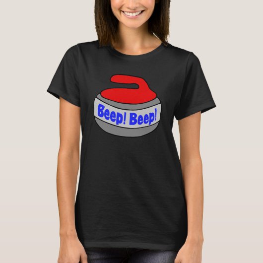 ビープ！ビープ！カーリングストーン Tシャツ (正面)