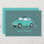 ビープ！誕生日招待状 招待状 (正面/裏面)