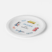 ビープVroomウー飛行機2b紙プレート ペーパープレート (アングル)