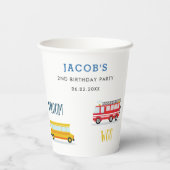 ビープVroom woo飛行機2誕生日パーティー紙カップ 紙コップ (裏面)