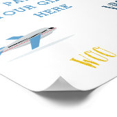 ビープVroom woo Airplane誕生日パーティー ポスター (角)