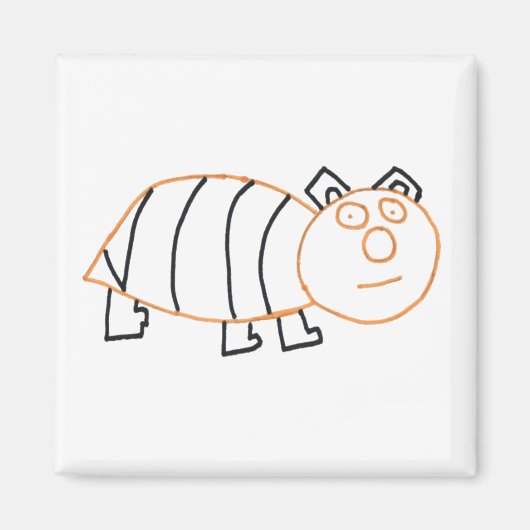 ビーベアースクエアマグネット マグネット (正面)