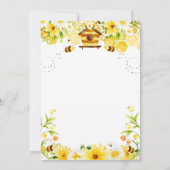 ビーベイビーシャワー招待状イエローモマムトゥビー 招待状 (裏面)