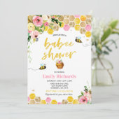 ビーベイビーシャワー招待状フローラベイビーシャワー 招待状 (スタンド正面)