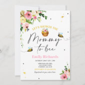 ビーベイビーシャワー招待状フローラマムマトゥビー 招待状 (正面)