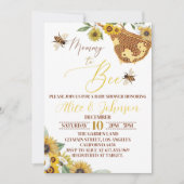 ビーベイビーシャワー招待状ママママトゥビー 招待状 (正面)