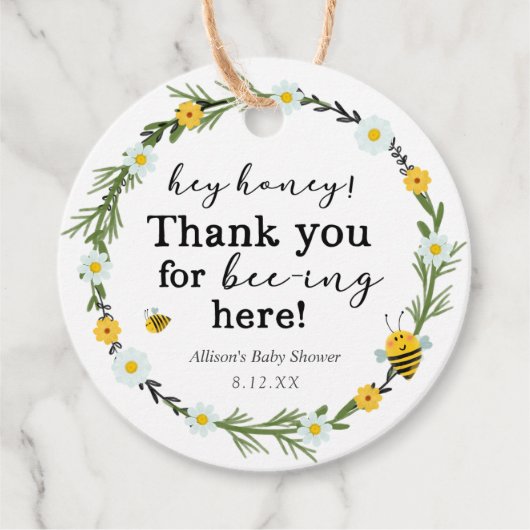 ビーベイビーシャワー フェイバータグ (正面)