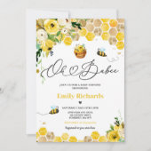 ビーベビーシャワーああベイビーママビーベイビーシャワー 招待状 (正面)