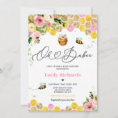 ビーベビーシャワーああベイビーママビーベイビーシャワー 招待状 (正面)