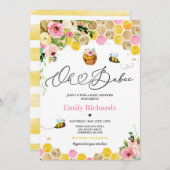 ビーベビーシャワーああベイビーママビーベイビーシャワー 招待状 (正面/裏面)