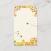 ビーベビーシャワーおむつラッフルハネコムツフローラen エンクロージャーカード (裏面)